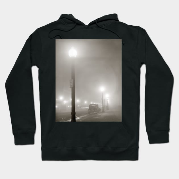 Foggy Night, 1941. Vintage Photo Hoodie by historyphoto